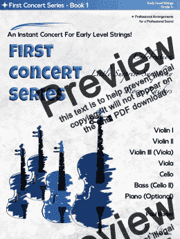 page one of First Concert Series Book 1  - Easy String Orchestra