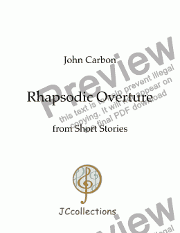 page one of Rhapsodic Overture