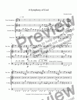 page one of A Symphony of Cool (1st mvt)