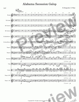 page one of Alabama Secession Galop-Score_and_Parts