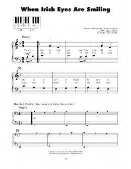 page one of When Irish Eyes Are Smiling (5-Finger Piano)