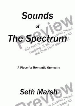 page one of Sounds of The Spectrum