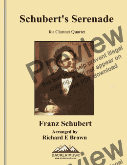 page one of Schubert's Serenade