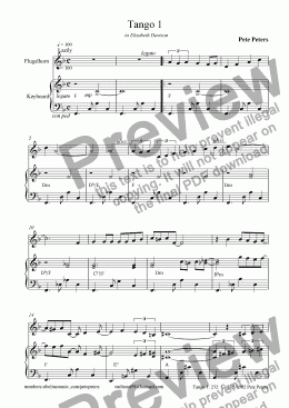page one of Tango 1  [Peters] Fluglehorn