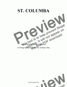 page one of St. Columba