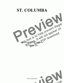 page one of St. Columba