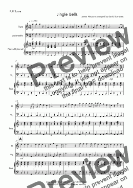 page one of Jingle Bells (Easy Version!) for Flute and Cello Duet