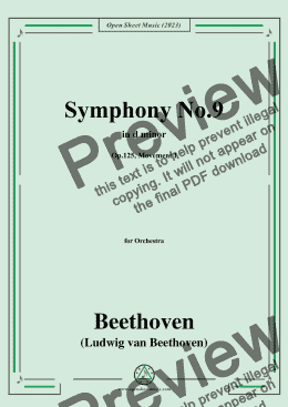 page one of Beethoven-Symphony No.9,Op.125,Movement I