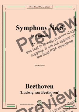 page one of Beethoven-Symphony No.5,Op.67,Movement IV