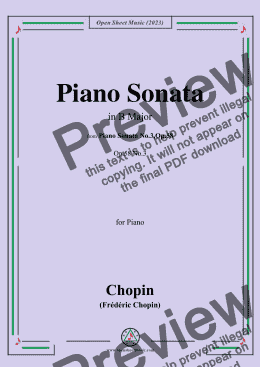 page one of Chopin-Piano Sonata,in B Major,Op.58 No.3