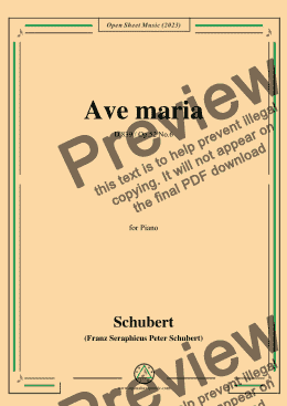 page one of Schubert-Ave maria,D.839(Op.52 No.6)