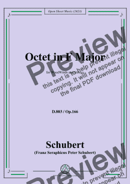 page one of Schubert-Octet in F Major,D.803,Op.166