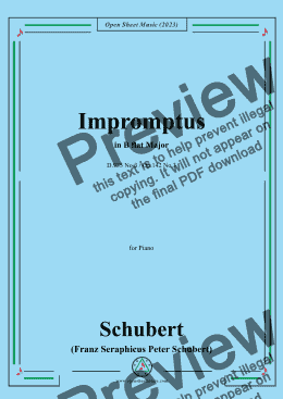 page one of Schubert-Impromptus,in B flat Major,Op.142 No.3