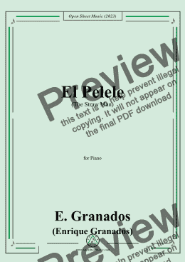 page one of E. Granados-El Pelele(The Straw Man)