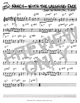 page one of Nancy With The Laughing Face (Real Book – Melody & Chords – Eb Instruments)