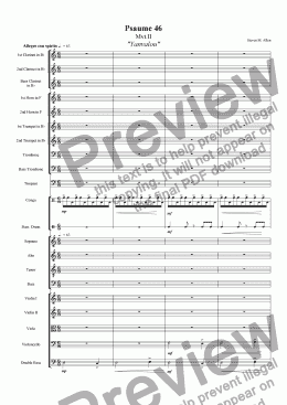 page one of Psaume 46 Mvt. II