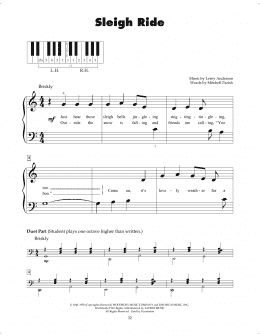 page one of Sleigh Ride (5-Finger Piano)