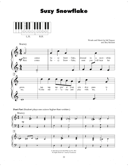 page one of Suzy Snowflake (5-Finger Piano)