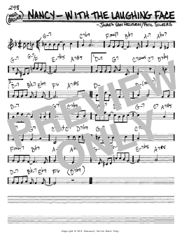 page one of Nancy With The Laughing Face (Real Book – Melody & Chords – Bb Instruments)