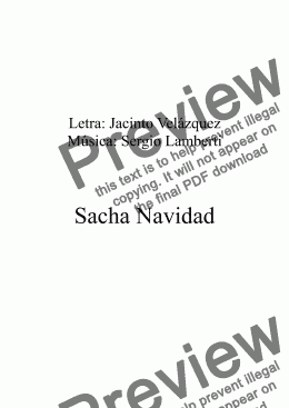 page one of Sacha Navidad