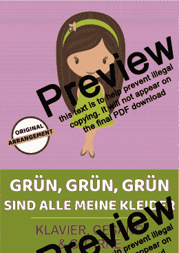 page one of Grün, grün, grün sind alle meine Kleider