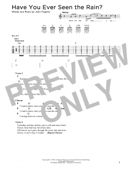 page one of Have You Ever Seen The Rain? (Solo Guitar)