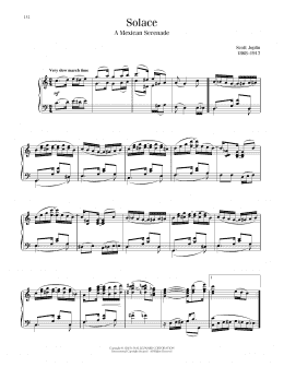 page one of Solace (Piano Solo)