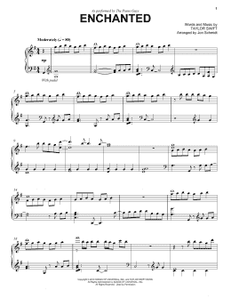 page one of Enchanted (Piano Solo)