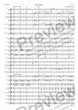 page one of Ohne Sorgen (JSC/Score & Parts)