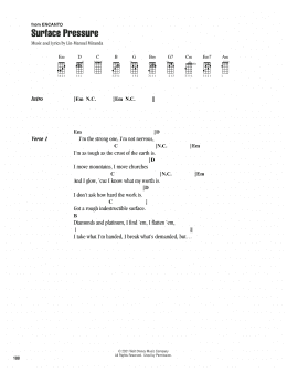 page one of Surface Pressure (from Encanto) (Ukulele Chords/Lyrics)