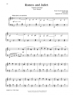 page one of Romeo And Juliet (Love Theme) (Piano Solo)