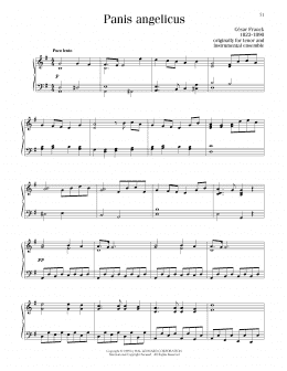 page one of Panis Angelicus (O Lord Most Holy) (Piano Solo)