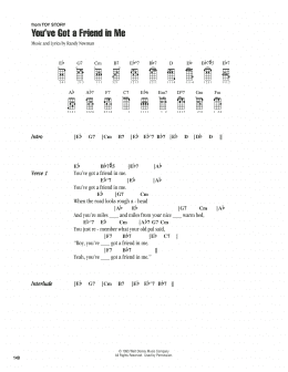 page one of You've Got A Friend In Me (from Toy Story) (Ukulele Chords/Lyrics)