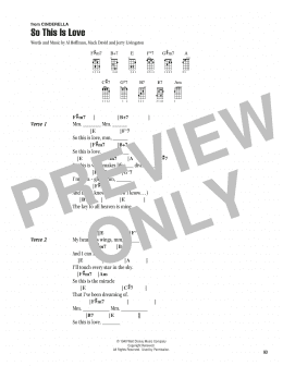 page one of So This Is Love (from Cinderella) (Ukulele Chords/Lyrics)