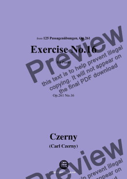 page one of C. Czerny-Exercise No.16,Op.261 No.16