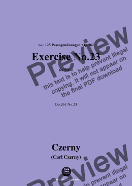 page one of C. Czerny-Exercise No.23,Op.261 No.23