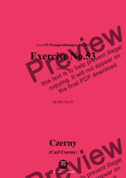 page one of C. Czerny-Exercise No.53,Op.261 No.53