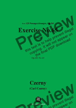 page one of C. Czerny-Exercise No.65,Op.261 No.65