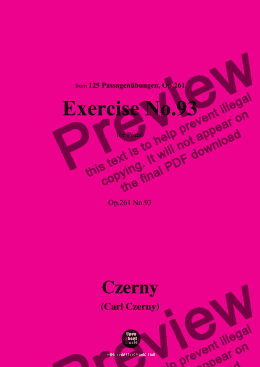 page one of C. Czerny-Exercise No.93,Op.261 No.93