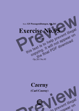 page one of C. Czerny-Exercise No.95,Op.261 No.95