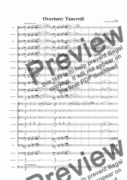 page one of Overture: Tancredi (CB)