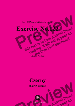 page one of C. Czerny-Exercise No.122,Op.261 No.122