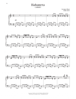 page one of Habanera (Piano Solo)