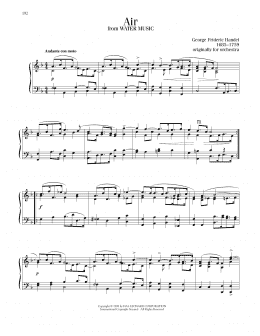 page one of Air (Piano Solo)