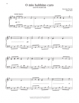 page one of O Mio Babbino Caro (Piano Solo)