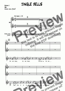 page one of Jingle bells - Arranged for SSA and Lead Tenor (ver. Michael Buble)