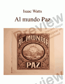 page one of AL MUNDO PAZ