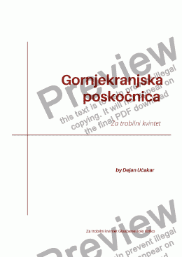 page one of GORNJEKRANJSKA POSKOČNICA