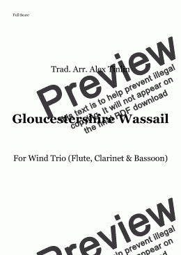 page one of Gloucestershire Wassail