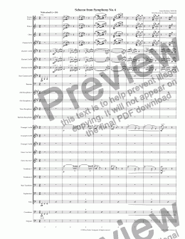 page one of Symphony No. 6 - Scherzo/Trio